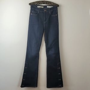 Pilcro and the Letterpress Dark Blue Flare Jeans